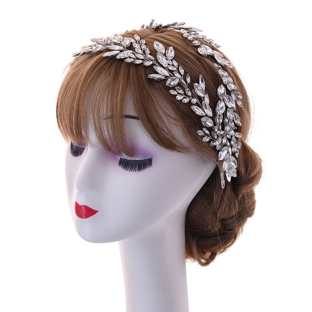 TOPQUEEN HP304 Stunning Rhinestone Bridal Headband High Quality Crystal Bridal Headpieces Forehead Bridal Headwear Bridal Tiara