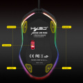 HXSJ Programmable Gaming Mouse 4800DPI 6 Buttons RGB Backlit USB Wired Optical Mouse Gamer for PC Computer Laptop