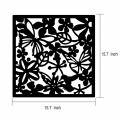12pcs Room Safety Pvc Panel Screen Bird Flower Living,dining,study,sitting-room,hotel And Bar Decoration 15.7"x15.7"x0.032"