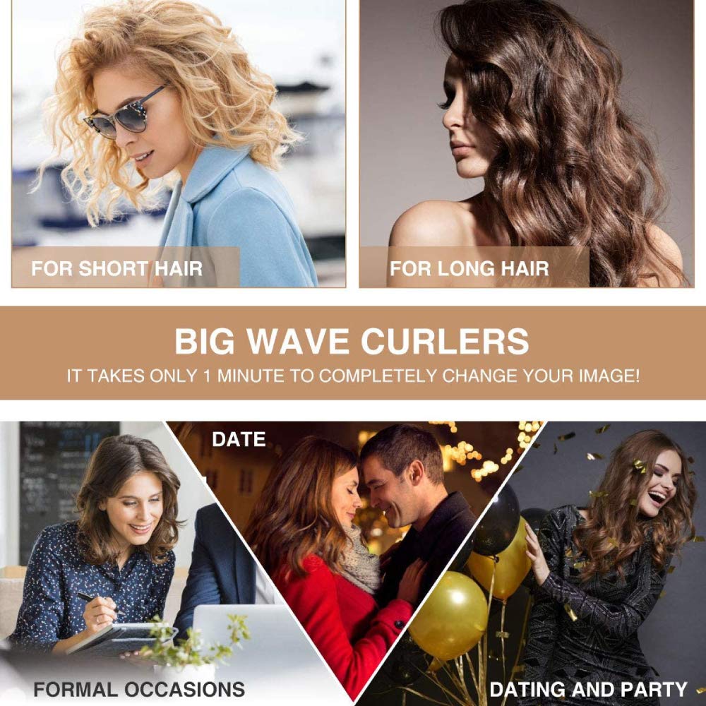 Professional Hair Curler 3 Barrel Curling Iron Wand Dual Voltage Ceramic Hair Waver Crimper Instant Curls Crimping Hair Styling