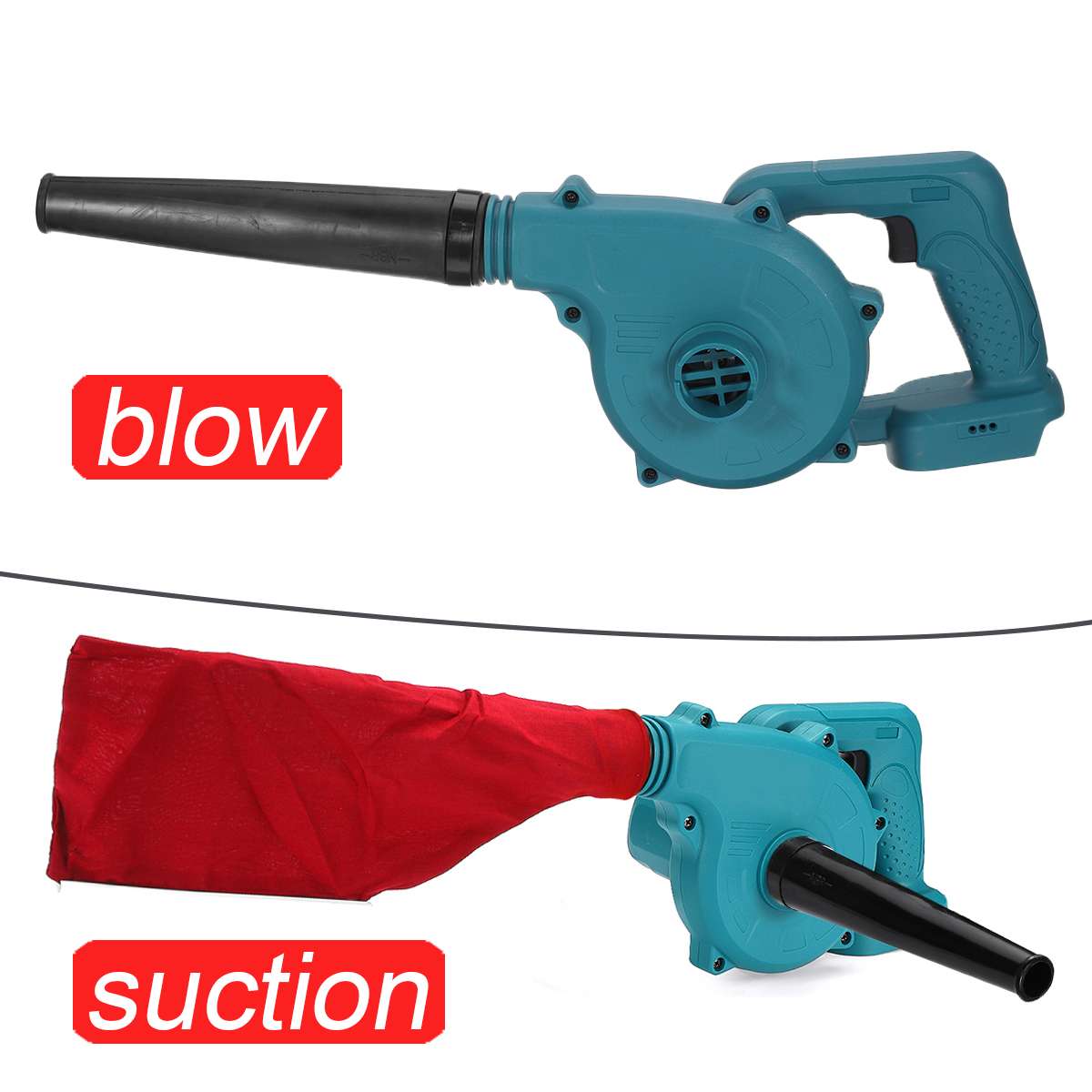 680W Cordless Electric Air Blower Vacuum Cleannig Blower Leaf Computer Dust Collector Power Tool For Makita 21V Li-ion Battery