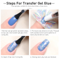 KADS Clear Transfer Gel Glue for Starry Sky Sticker 9.5ml Nail Foil Adhesive Glue Transfer Gel Varnish Manicure DIY UV LED Gel