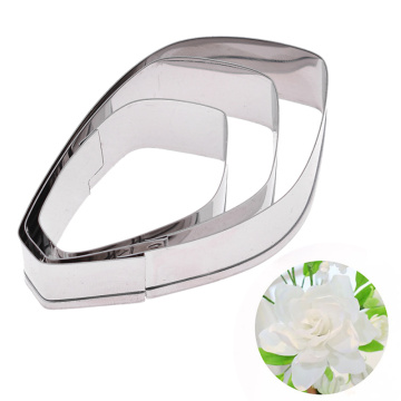 High Quality Stainless Steel 3PCS Flower Making Pattern Clay Cutting Mold Tools Gardenia Petal Shape Cutter Modeling Designer