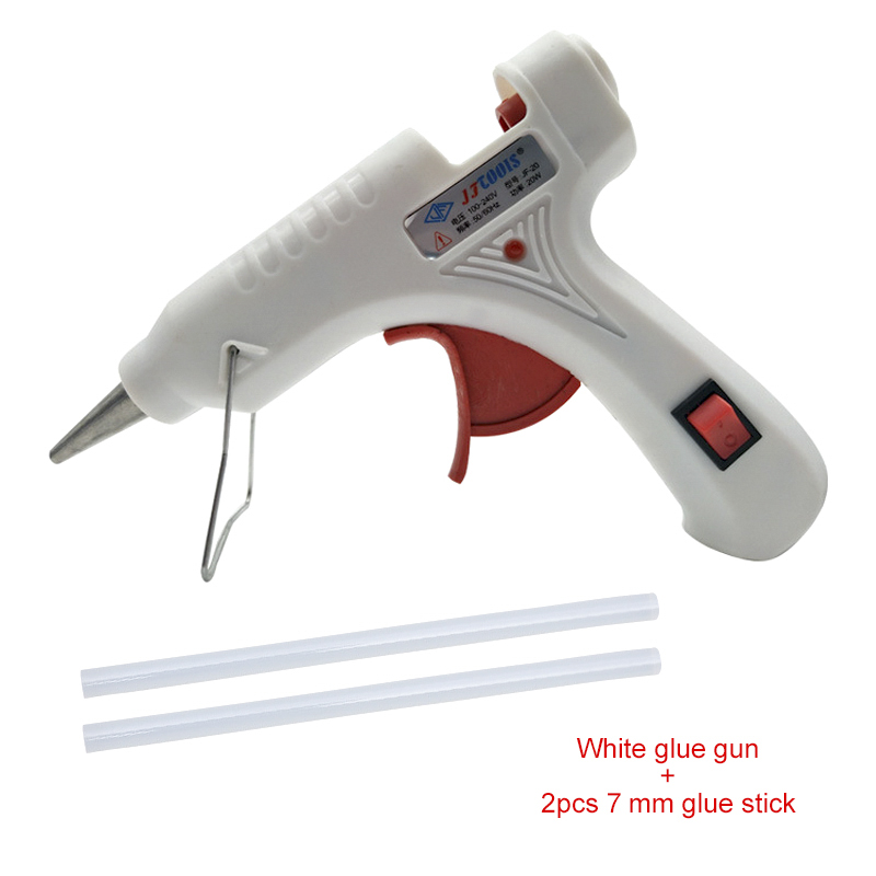 20W Hot Melt Glue Gun with Free 7mm Adhesive Sticks Industrial Mini Guns Thermo Electric Repair Heat Temperature Glue Guns Tools