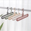Nine-hole Clothes Coat Hangers Organizer Plastic Multifunction Clothes Hangers Baby Clothes Drying Racks Storage Rack Hangers