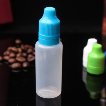 20ml Empty Refillable Bottle PE Plastic Dropper Bottles With Tamper ChildProof Cap And long drip tip for eliquid