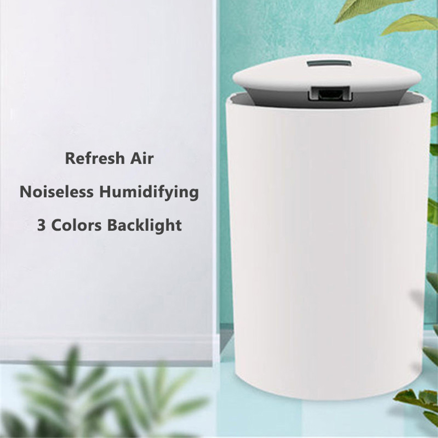 Household Air Humidifier Air Purifying Mist Maker Mist Humidifier Diffuser with LED Light for Car Bedroom USB Powered 260ml