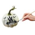 16PCS White Artificial Pumpkin Ornament Halloween Home DIY Decoration Mini Fake Vegetables Foam Simulation Pumpkin