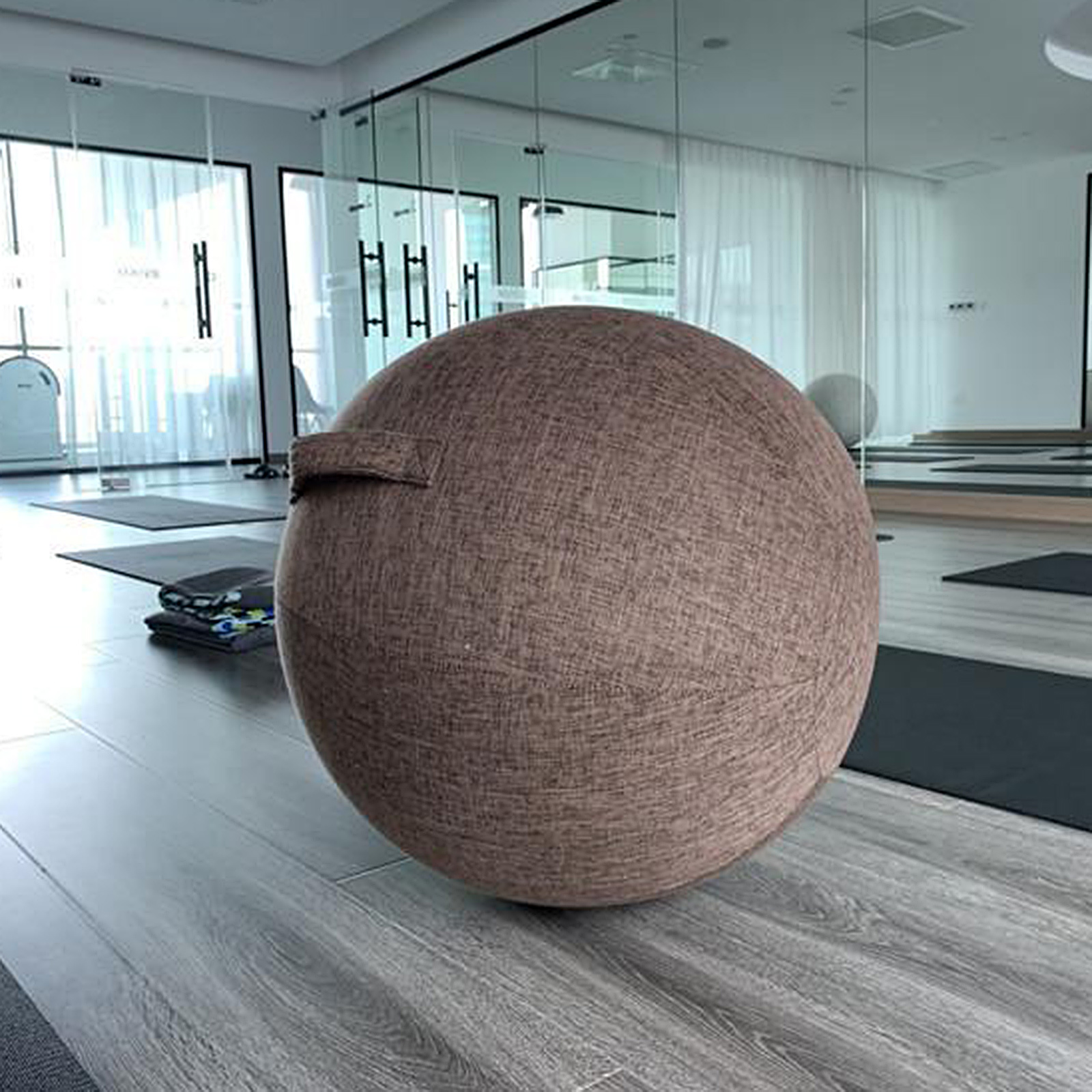 55cm Exercise Ball Cover Yoga Pilates Ball 22inch Sitting Ball Chair Covers Dustproof Protective Wrap Accessories