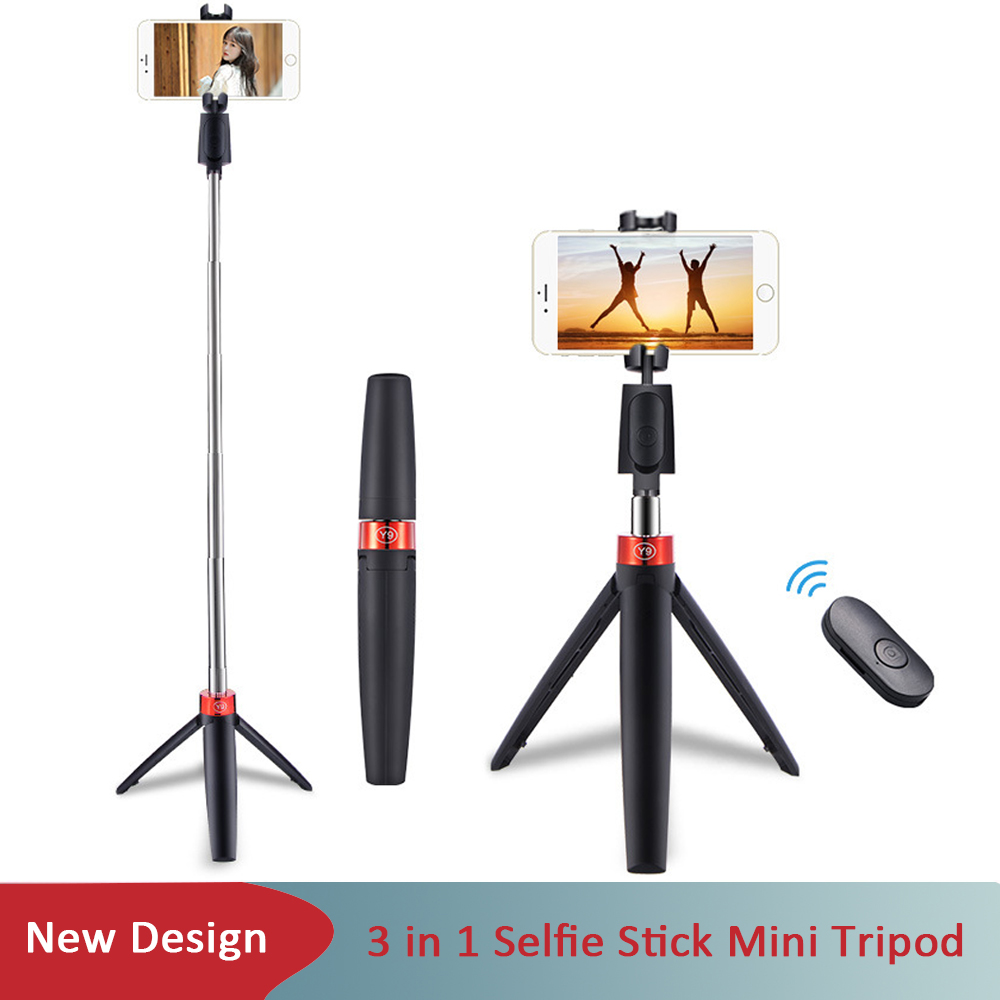 New Wireless bluetooth Selfie Stick Mini Live Tripod Extendable Foldable Monopod For iPhone Samsung Xiaomi Huawei Remote Control