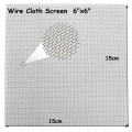 1PC 20 Mesh Woven Wire Cloth Screen Filtration 304 Stainless Steel 15x15cm with High Temperature Resistance