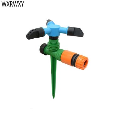 Drip irrigation Garden rotary sprinkler nozzles adjustable 1/2 hose garden sprinklers plastic spike garden watering 1pc