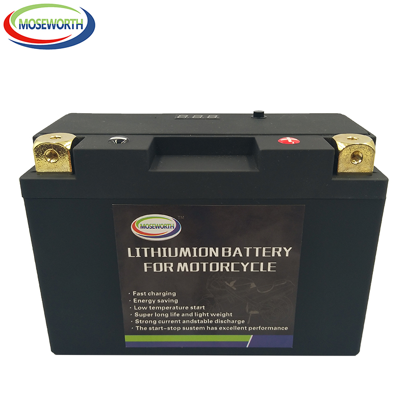 9B-4 12V 9AH Motorcycle Battery LiFePO4 Fe 350CCA Size150x69x105mm Bulit-in BMS Voltage Protection Lithium Phosphate ion Battery