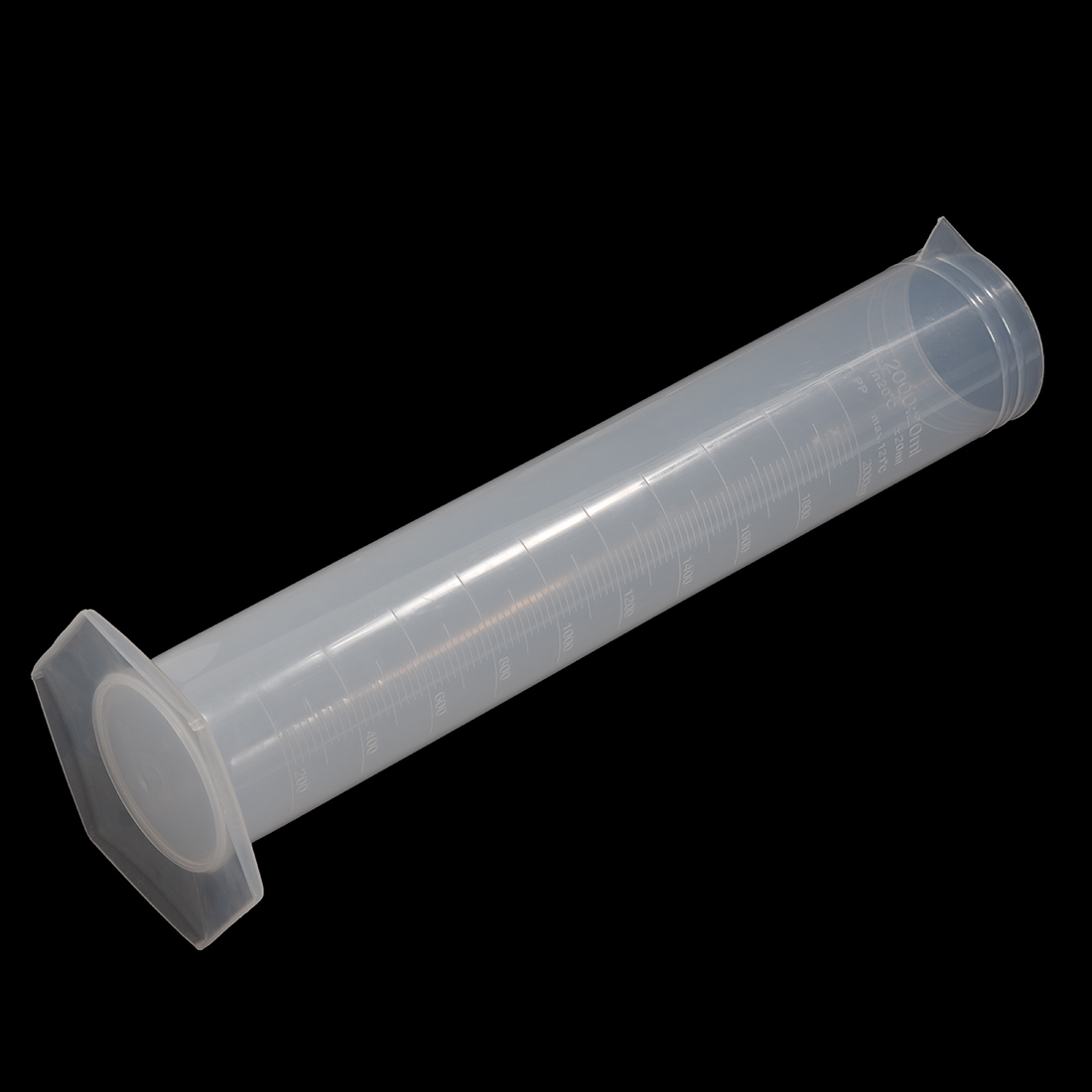 Plastic Graduated Cylinders for Office Laboratory School (2000 ml) White