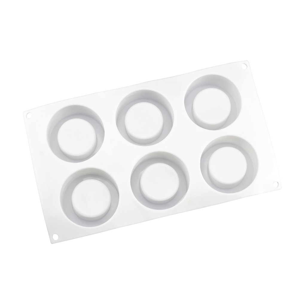 3D Silicone Mousse Mold 6 Holes Pudding Cupcake Art Cake Mould Baking Pastry Chocolate Mold Cake Decorating Tools
