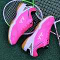 Professsional Womens Badminton Shoes White Blue Light Weight Tennis Shoes Kids Size 36-45 Anti Slip Table Tennis Sneakers Men