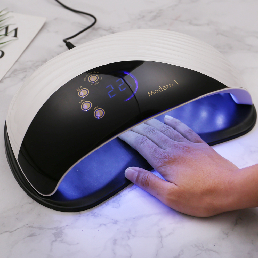 Modern Nail Dryer 120W UV LED Lamp Gel Polish Curing Lamp Widening Design LCD Display Quick Dry Nails Lamp For Manicure Gel