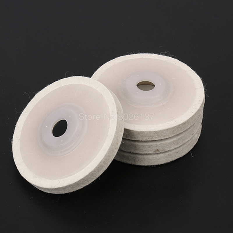 1PCs 4 Inch 100mm Wool Felt Polishing Wheel Angle Grinder Buffing Disc for Rotary Tool Abrasive Grinding Polish WoodWork Tools