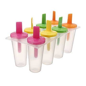 8Cells Ice Pop Lolly Maker Tray Mould Frozen Cream Popsicle Yogurt Mold Maker DIY PBA Free -35