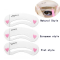 10 set 30pcs Grooming Brow Stencil Kit Painted Model Shaping Reusable Eyebrow Stencil Template DIY Beauty Eyebrows Enhancer Card