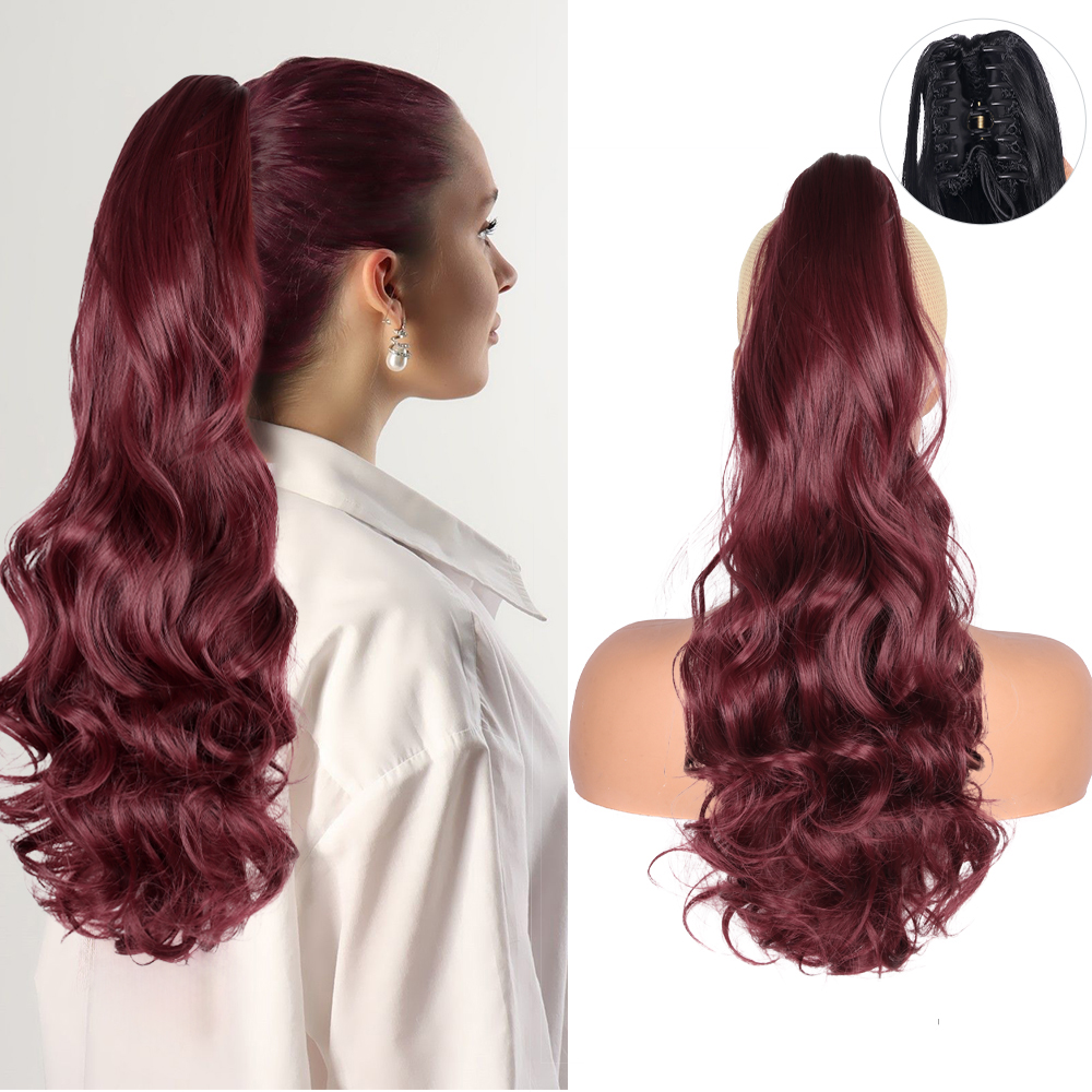 Claw Clip Curly Ponytail 22inch