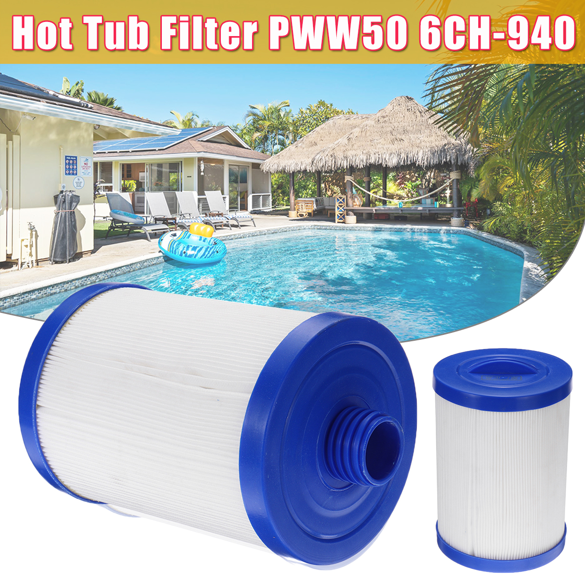 243X150mm Hot Tub Filter for PWW50 6CH-940 Spa Tub Element Filter Tub Swimming Pool Accessories