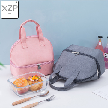 XZP Insulated Oxford Lunch Bag Coolbag Work Picnic Adult Kids Food Storage Lunch Box Women Girls Portable Case Thermos Tote