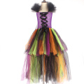 Halloween Witch Costume Dress For Girls Carnival Show Cosplay Robe Nina Disfraz Fancy Baby TUTU Dresses Purim Outfits Clothing