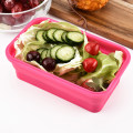 Silicone Bento Box Folding Lunch Bowl Food Storage Container Boxes Tableware TN99