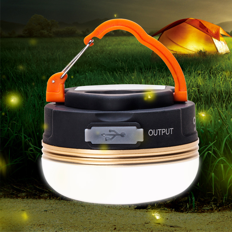 Mini Portable Camping Lights 10W LED Camping Lantern Waterproof Tents lamp Outdoor Hiking Night Hanging lamp USB Rechargeable