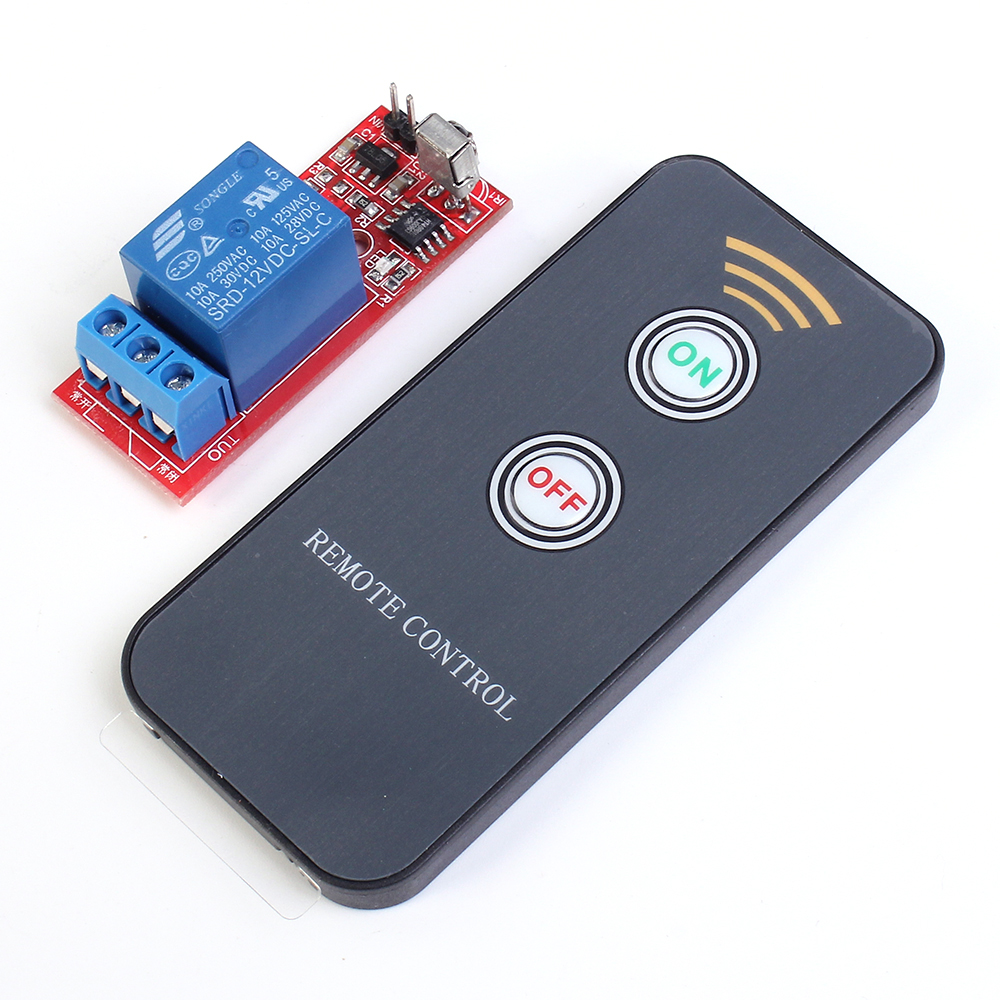 Wireless Infrared Receiver 5V/12V 1/2/4-Channel Learning Type Module With Remote Controler Switch DIY Kit