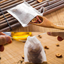 Disposable Tea Bags 100pcs Empty Tea Bags with Drawstring Tea Herb Filter Bag Teabags for Herb Loose Tea Scented Tea Spice