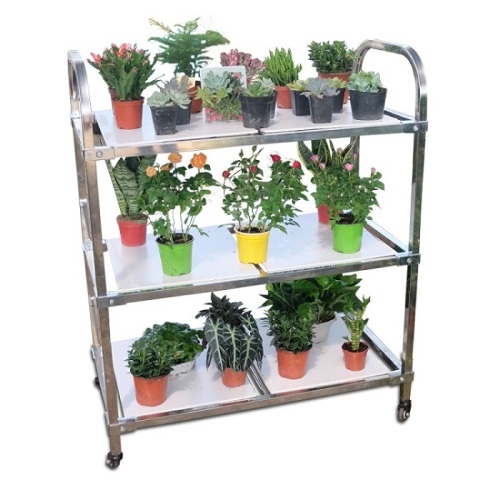 Greenhouse Transport Foldable Metal Flower Trolley Cart Manufacturers and Greenhouse Transport Foldable Metal Flower Trolley Cart Suppliers