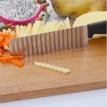 Potato French Fry Cutter Stainless Steel Serrated Blade Easy Slicing Banana Fruits Potato Wave Knife Chopper Kitchen Accessories