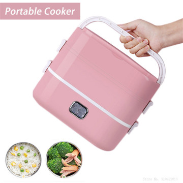 220V Rice Cooker Mini Electric Cooking Machine Small Lunch Box Multifuntional Electric Rice Cooker Portable
