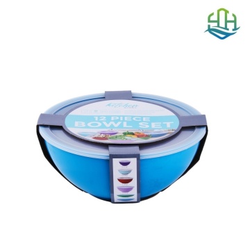 Food Grade 12 Piece Plastic Bowl Set