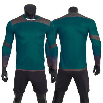Men Soccer Jerseys Set Goalkeeper Jersey Quick Dry Breathable Football Training wea Kits Sponge Long Sleeves Soccer Wear