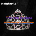 4.5inch Heart Crystal Pageant Crowns