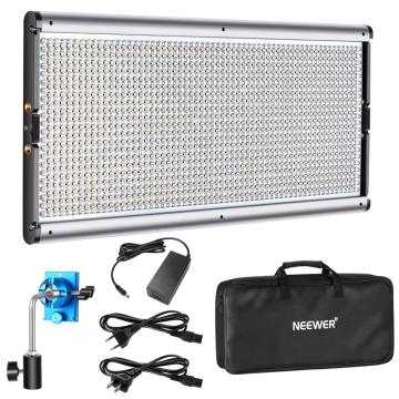 Neewer Dimmable LED Video Light Photography LED Lighting Metal Frame 1320 LED Beads 3200-5600K DC Adapter/Battery Power Options