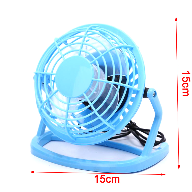 1pc Mini USB Desk Fan Small Quiet Personal Cooler USB Powered Portable Table Fans