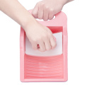 Plastic Washtub With Washboard Thick Laundry Basin Wash Baby Underwear Plastic Laundry Basin Home Washing Board Tool