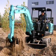 Micro Crawler Crushing Digger Small Mining Agricultural Trenches Excavator