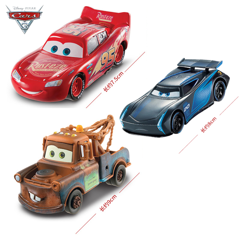 20 Style Disney Pixar Cars 3 Alloy Car Model Lightning McQueen Speed Challenge Black Storm Jackson Car Toy DXV29 Children Gift