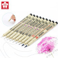 7/9/11 pcs/set Sakura Pigma Micron Pen Needle drawing Pen Lot 005 01 02 03 04 05 08 Brush pen Art Markers