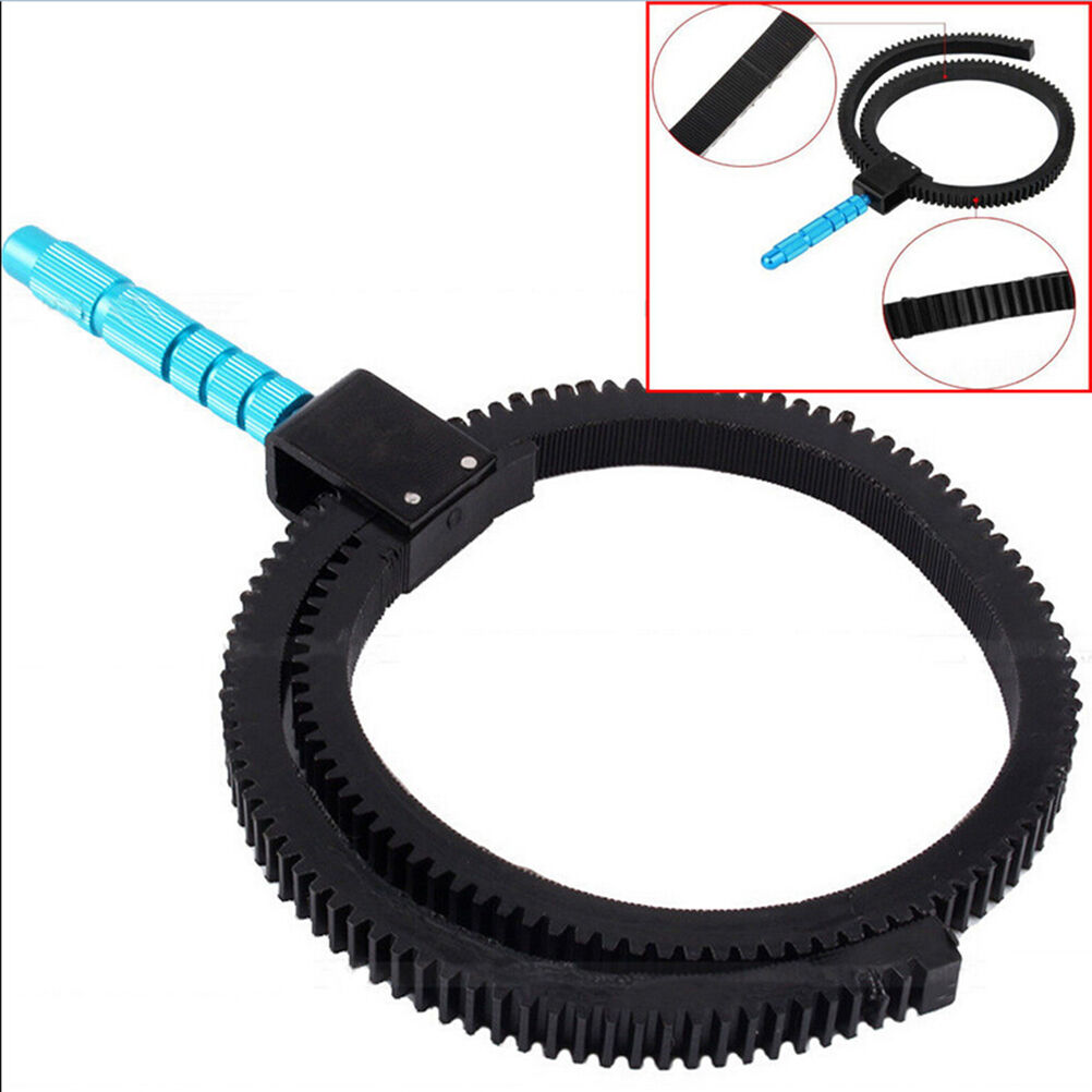 For SLR DSLR Camera Accessories Adjustable Rubber Follow Focus Gear Ring Belt With Aluminum Alloy Grip For DSLR Camcorder Camera