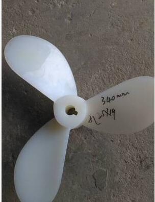 Fan Parts 3-blades boat nylon impeller 340mm diameter 25X19mm