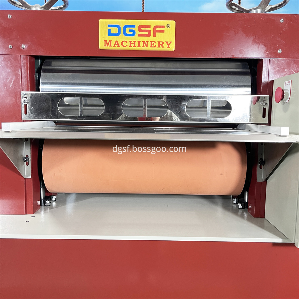 Hydraulic Roller Leather Belt Pressing And Brighting Machine 6 Jpg