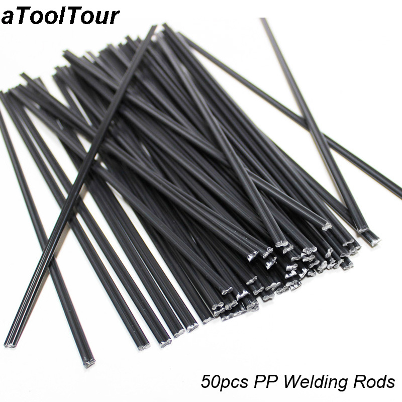 50Pcs Plastic Welding Rods Car Bumper Repair PP Plastic Electrodes for Welder Gun Sticks Kit Hand Tools for Hot Air Gun Welding