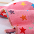 4PCS Baby Feeding Towel Teddy Bear Bunny Dot Chart Printed Children Small Handkerchief Gauze s Nursing AB2334