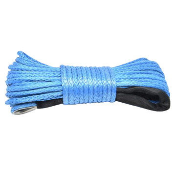 7700Lbs Electric Winch Rope Nylon Rope High Strength Fiber Rope 6mmx15M Car Trailer Rope Trailer Belt